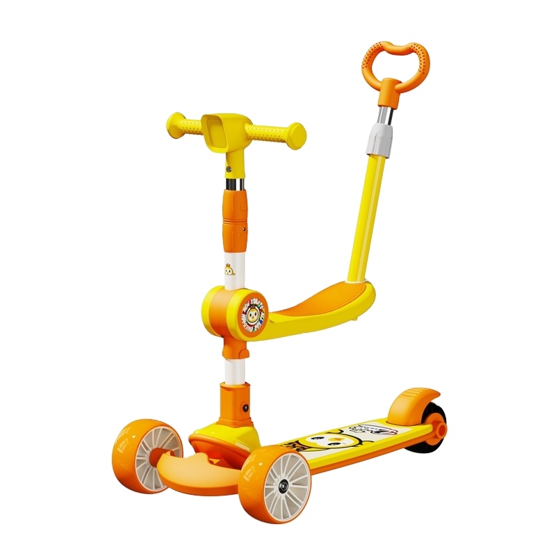 Wholesale Kids Toys Big Wheel with LED Customizable Kids Tricycle Children Kids Scooter