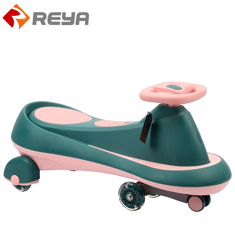 Children's torsion car trolley universal wheel small and female baby 1-6 anti rollover adult new twist and swing car