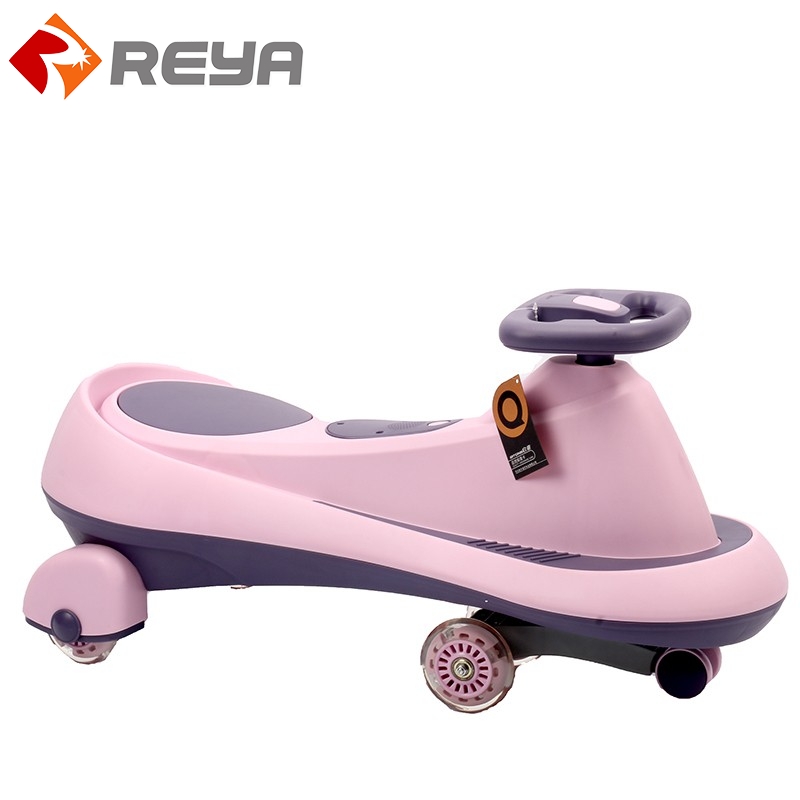 Children's torsion car trolley universal wheel small and female baby 1-6 anti rollover adult new twist and swing car