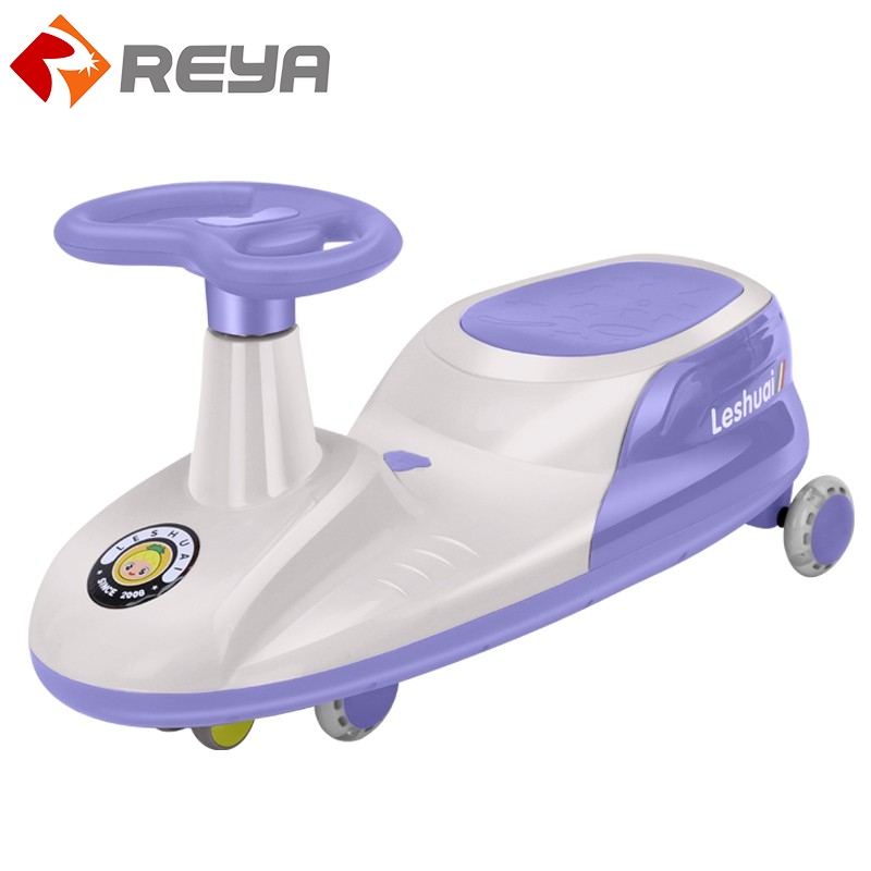 Children's wiggle car Baby swing car scooter scooter silent flash anti rolled over toy car 2-6 years old