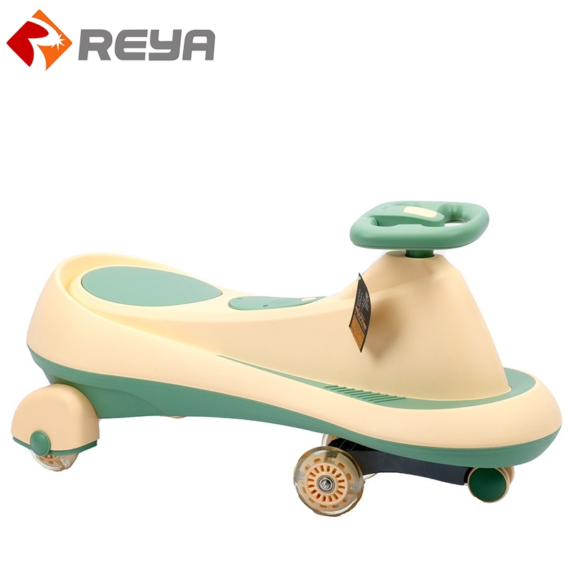 Children's torsion car trolley universal wheel small and female baby 1-6 anti rollover adult new twist and swing car